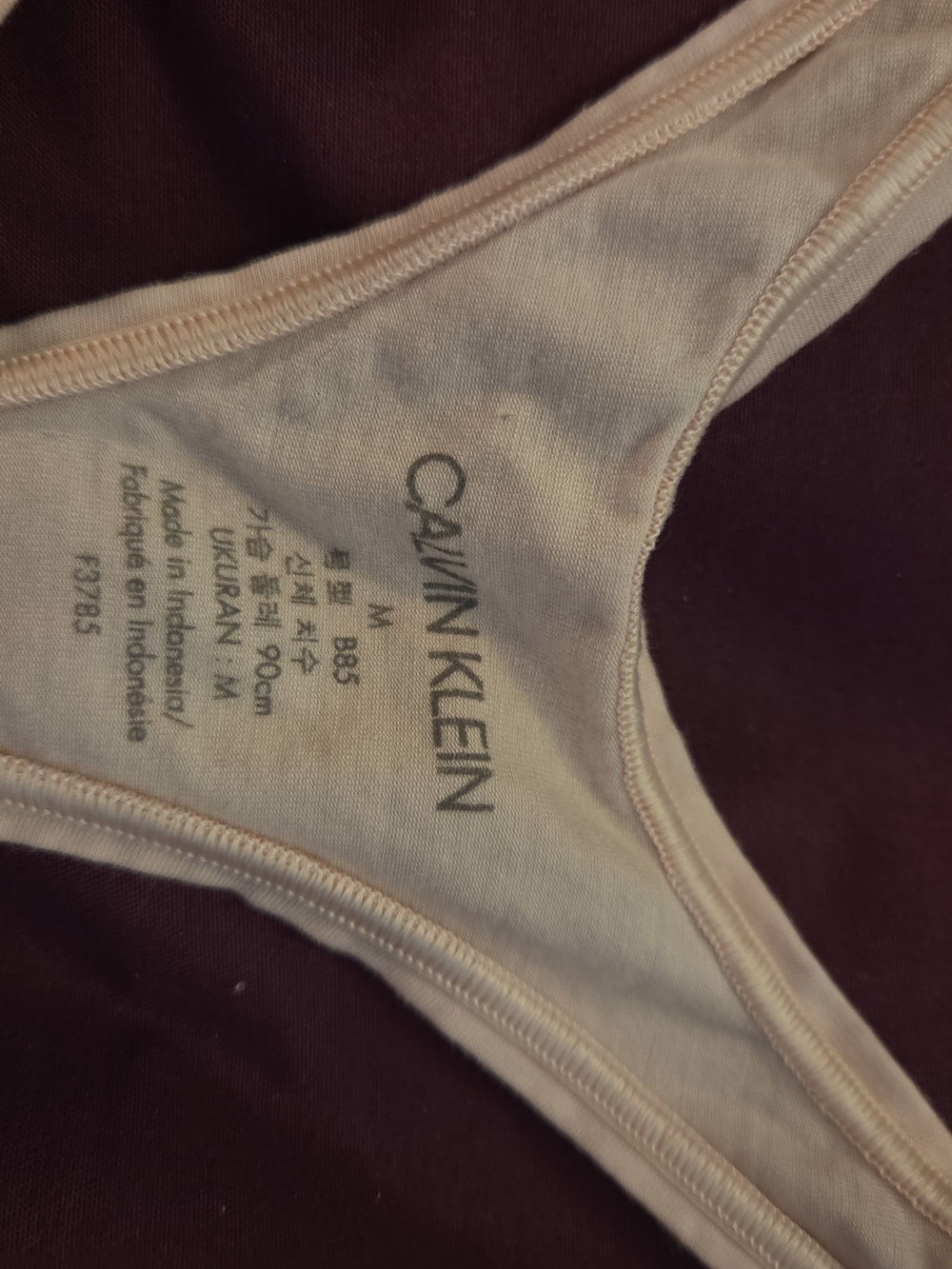 Calvin Klein Women's Light Pink Cotton Bralette - Picture 3 of 3